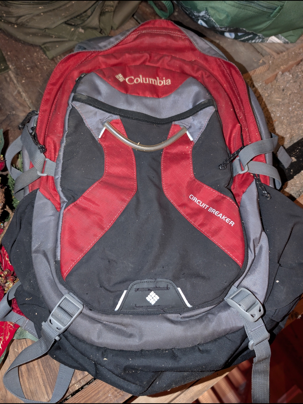 Columbia Circuit Breaker Red and Gray Men’s Backpack